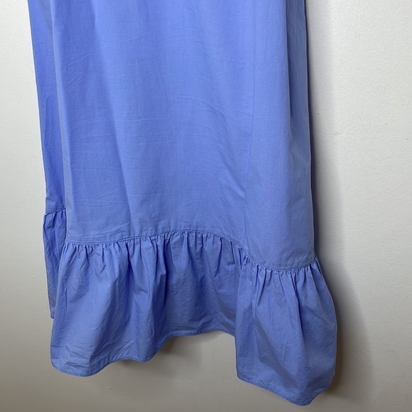 Blue Sleeveless Ruffle Dress - Picture 4 of 8